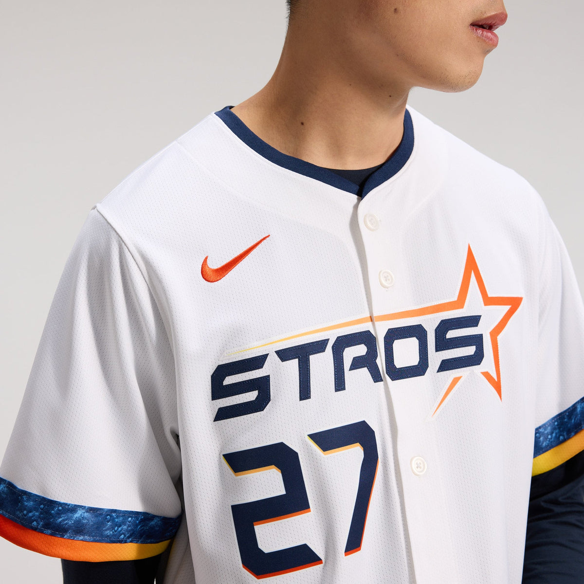 Men's Houston Astros Jose Altuve Nike White 2025 City Connect Limited Player Jersey - 10