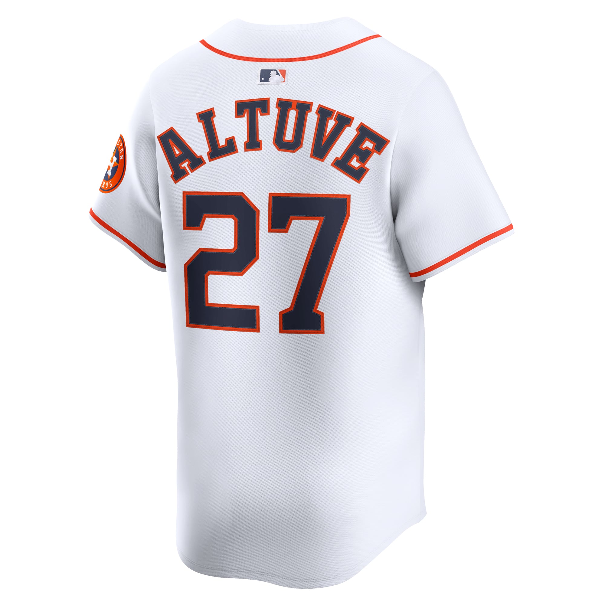 Men's Houston Astros Jose Altuve Nike White Home Limited Player Jersey - 4