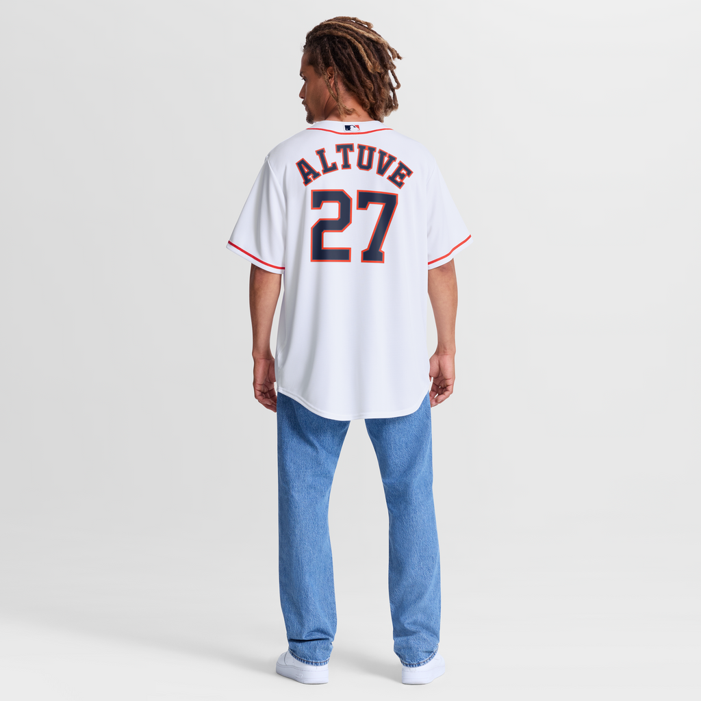 Men's Houston Astros Jose Altuve Nike White Home Replica Jersey - 6