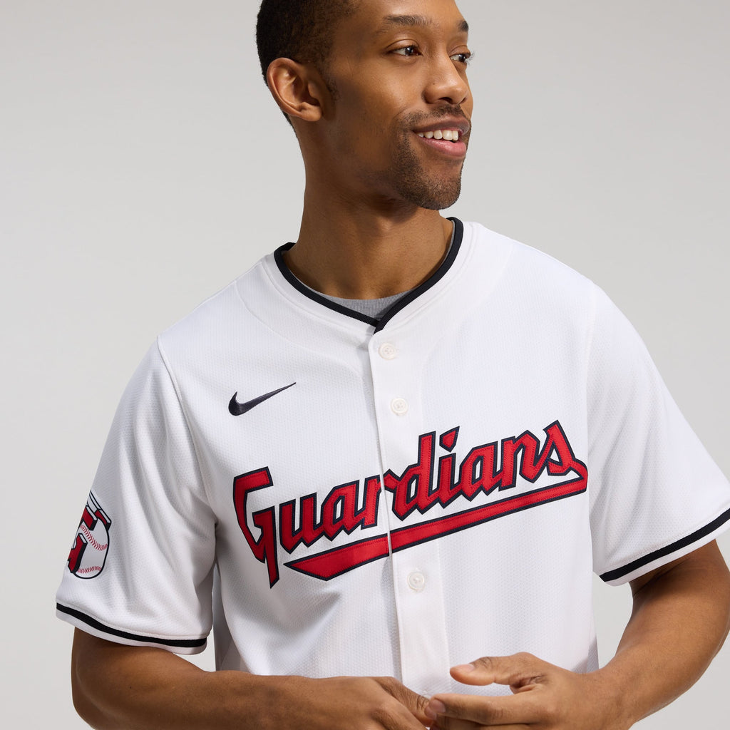 Men's Cleveland Guardians Jose Ramirez Nike White Home Limited Player Jersey - 9