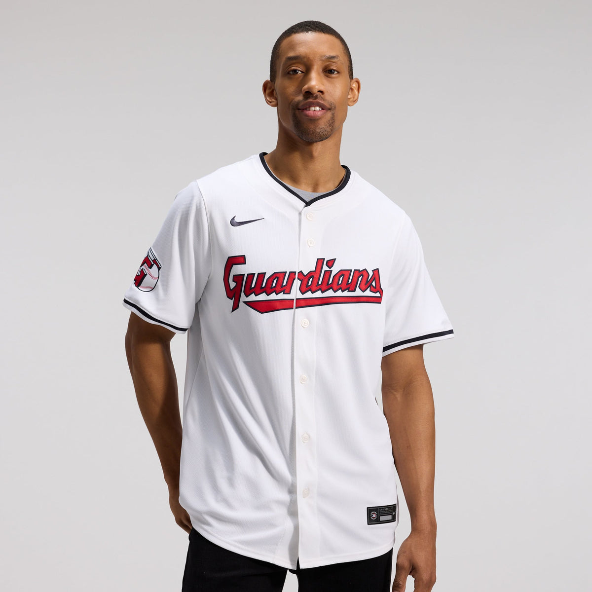 Men's Cleveland Guardians Jose Ramirez Nike White Home Limited Player Jersey - 3