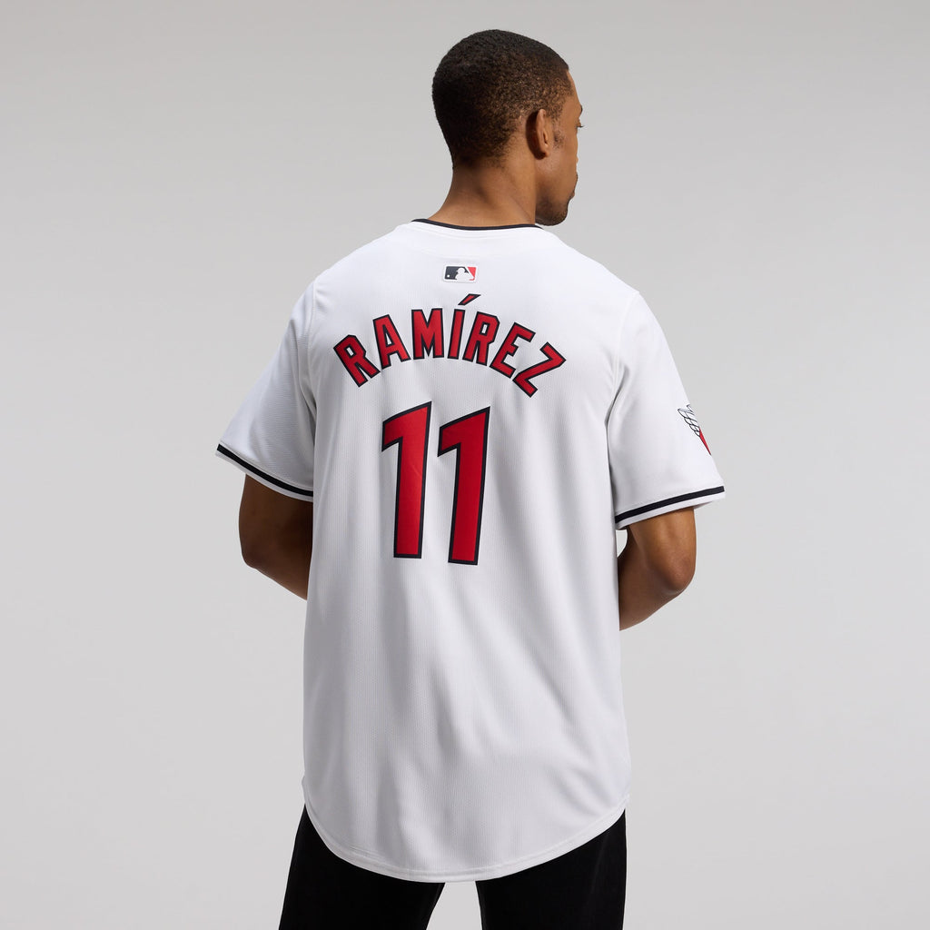 Men's Cleveland Guardians Jose Ramirez Nike White Home Limited Player Jersey - 4