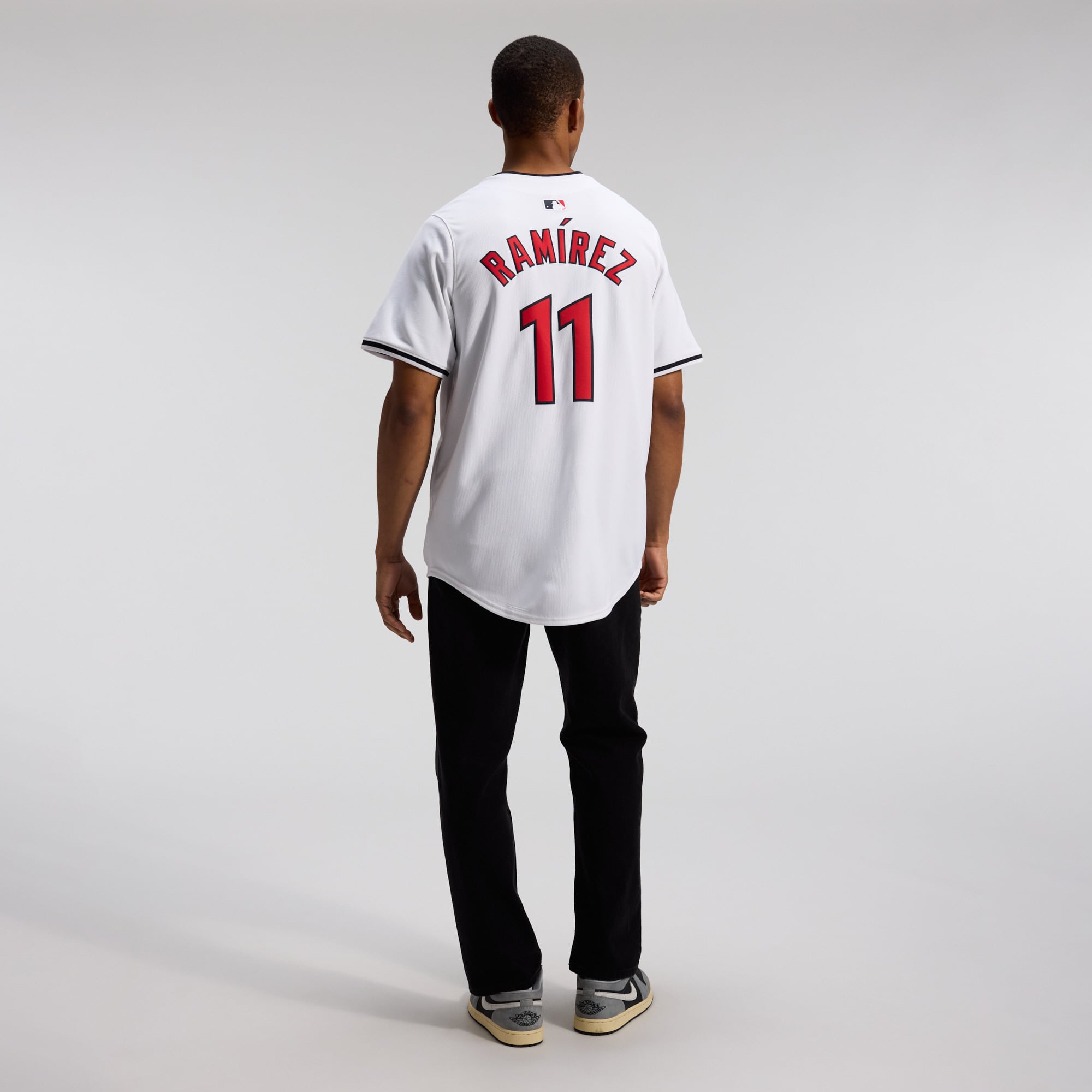 Men's Cleveland Guardians Jose Ramirez Nike White Home Limited Player Jersey - 5