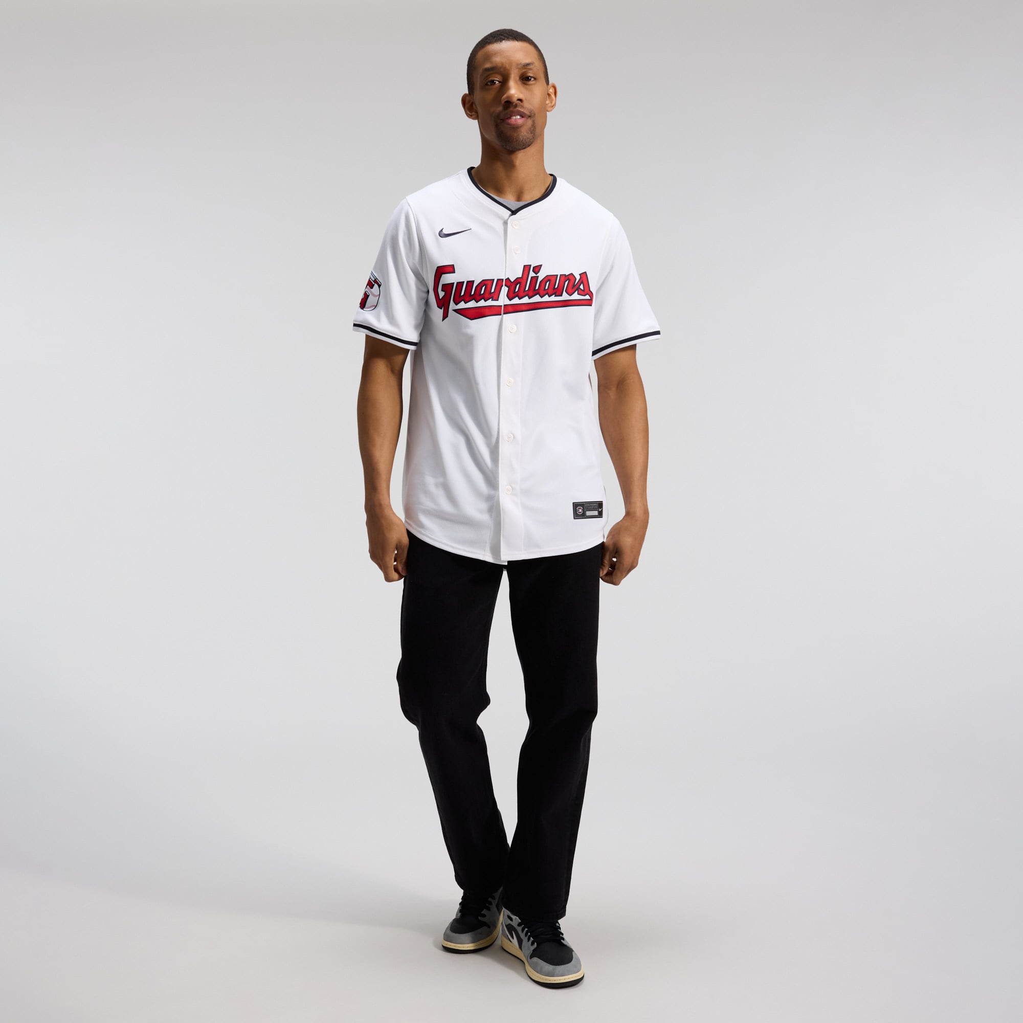 Men's Cleveland Guardians Jose Ramirez Nike White Home Limited Player Jersey - 6
