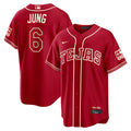 Men's Texas Rangers Josh Jung Nike Red 2026 City Connect Stadium Jersey