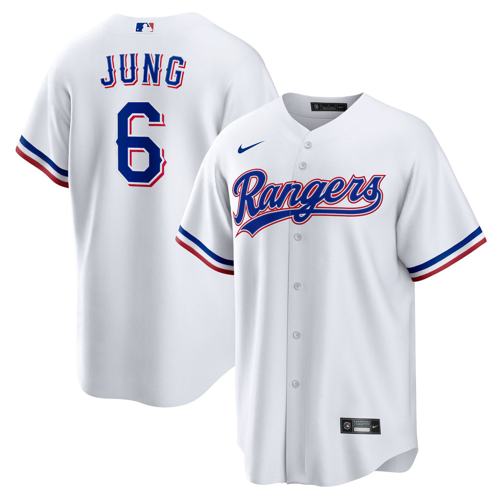 Men's Texas Rangers Josh Jung Nike White Replica Player Jersey - 2