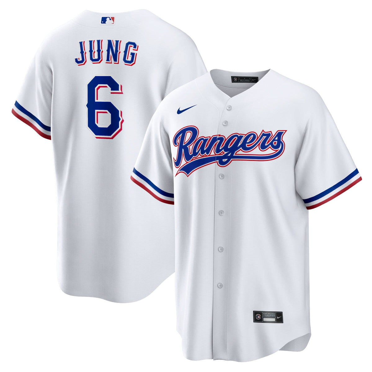 Men's Texas Rangers Josh Jung Nike White Replica Player Jersey - 2