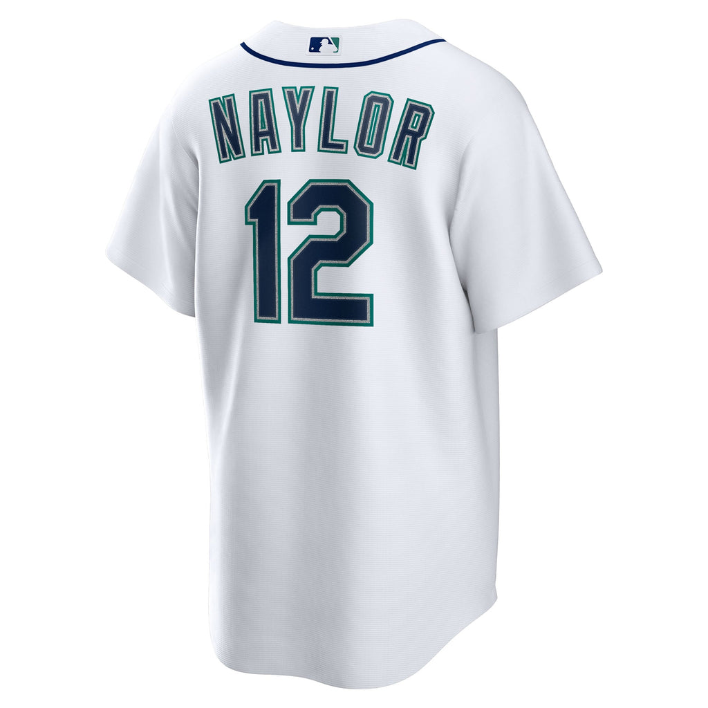 Men's Seattle Mariners Josh Naylor Nike White Home Replica Jersey - 4