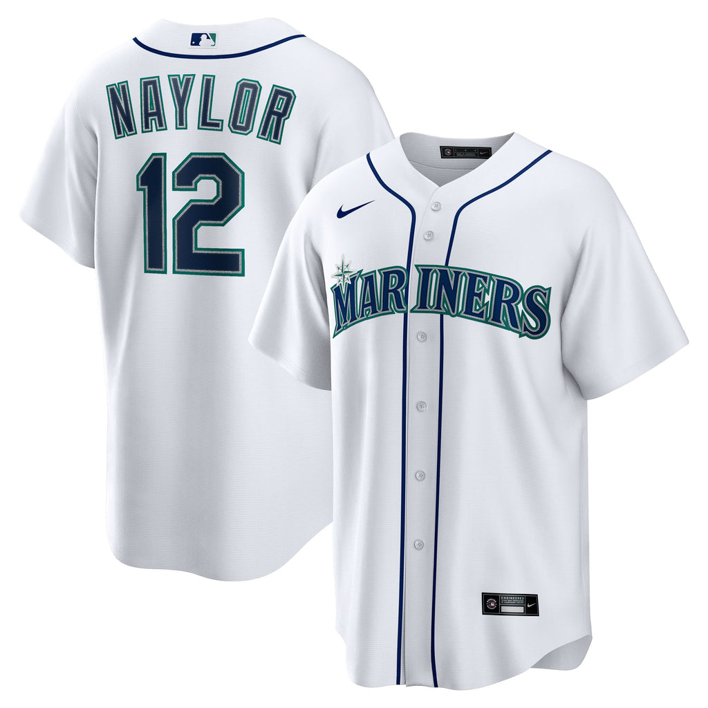 Men's Seattle Mariners Josh Naylor Nike White Home Replica Jersey
