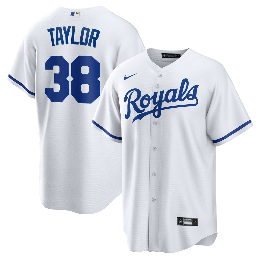 Men's Kansas City Royals Josh Taylor Nike White Home Replica Player Jersey - 2