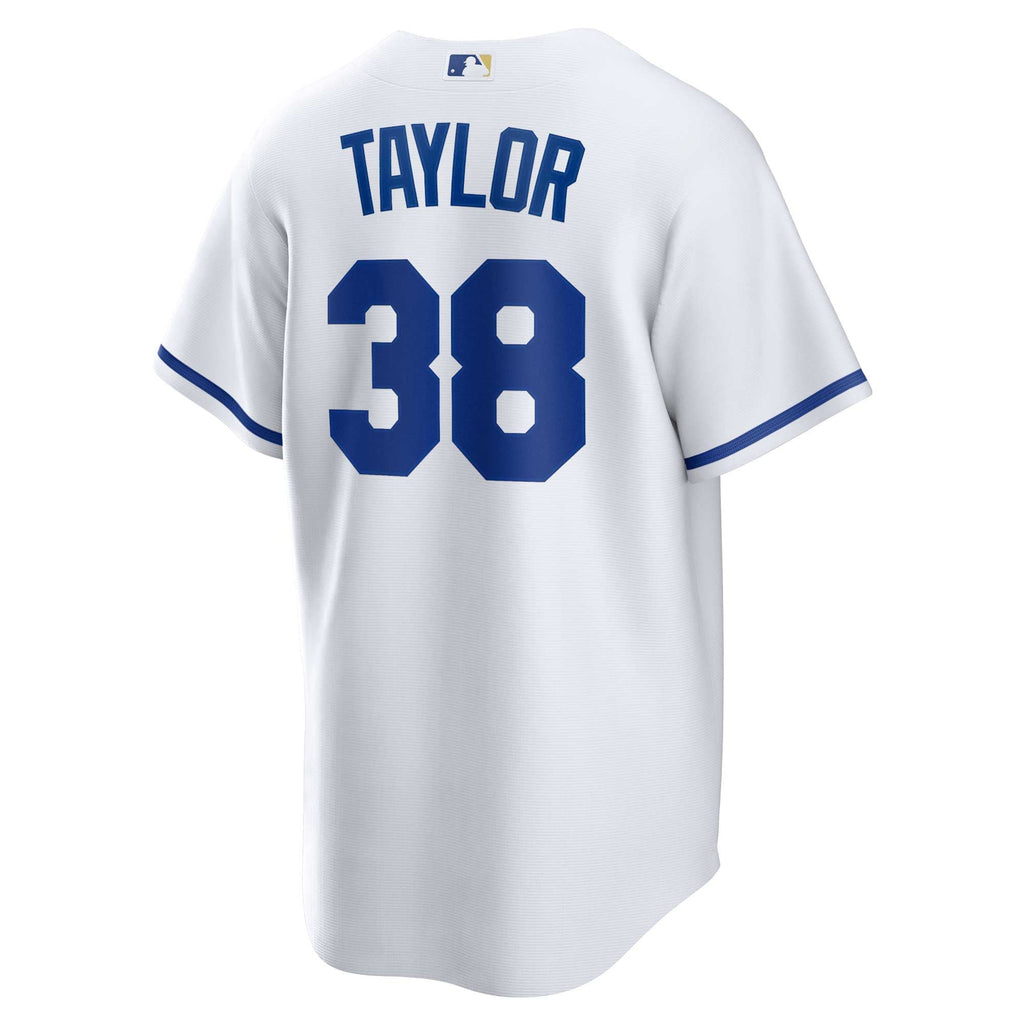 Men's Kansas City Royals Josh Taylor Nike White Home Replica Player Jersey - 4
