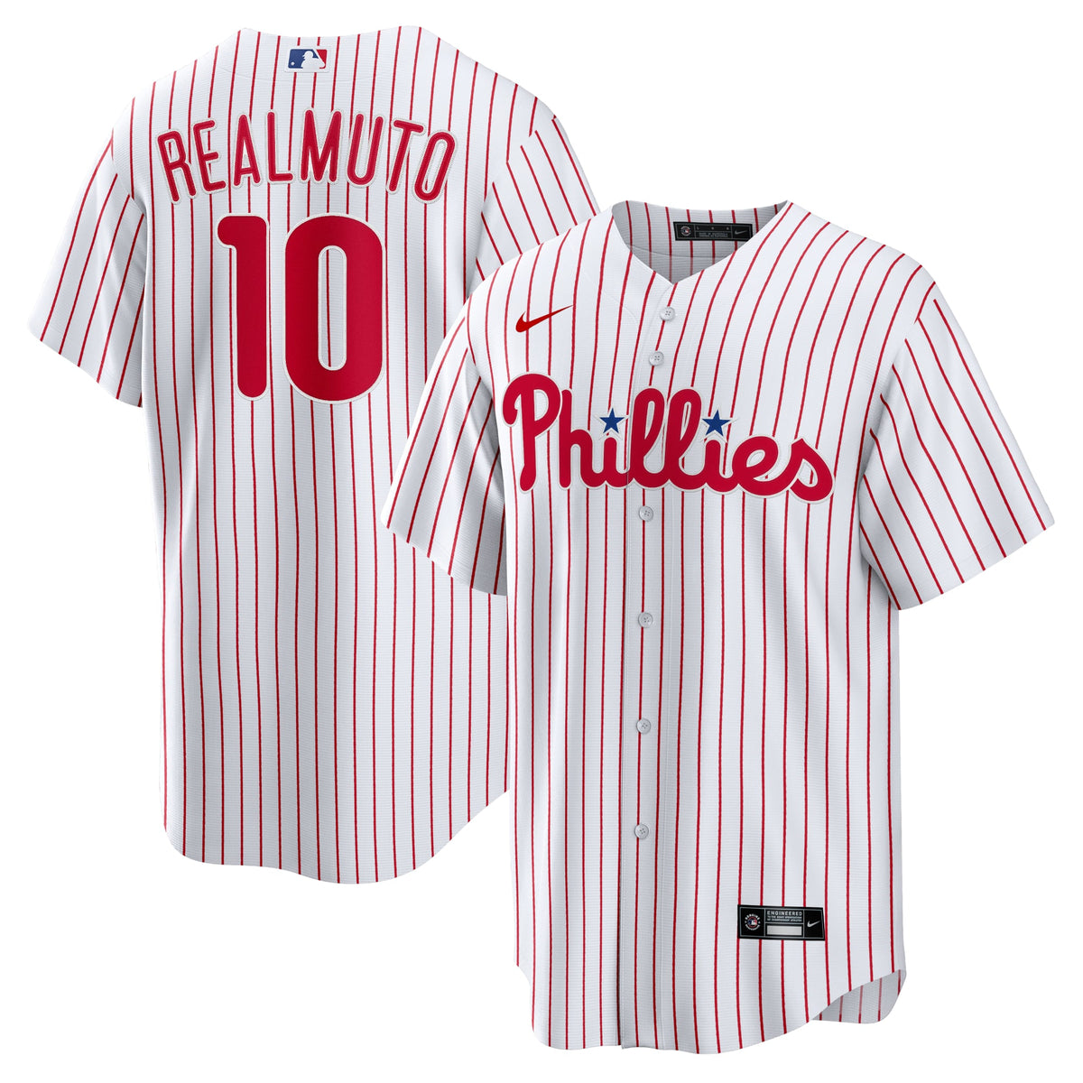 Men's Philadelphia Phillies JT Realmuto Nike White Home Replica Player Name Jersey - 2