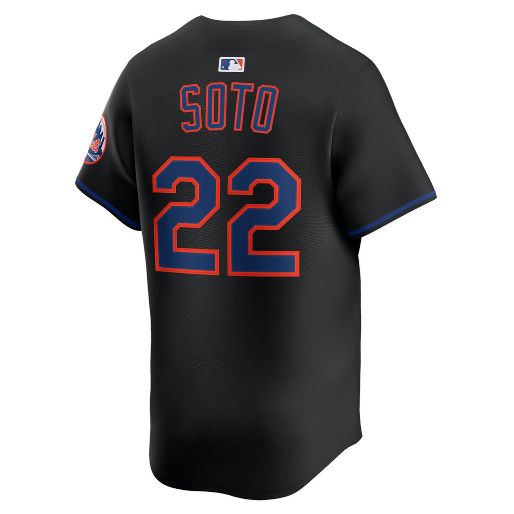 Men's New York Mets Juan Soto Nike Black Alternate Limited Player Jersey - 8
