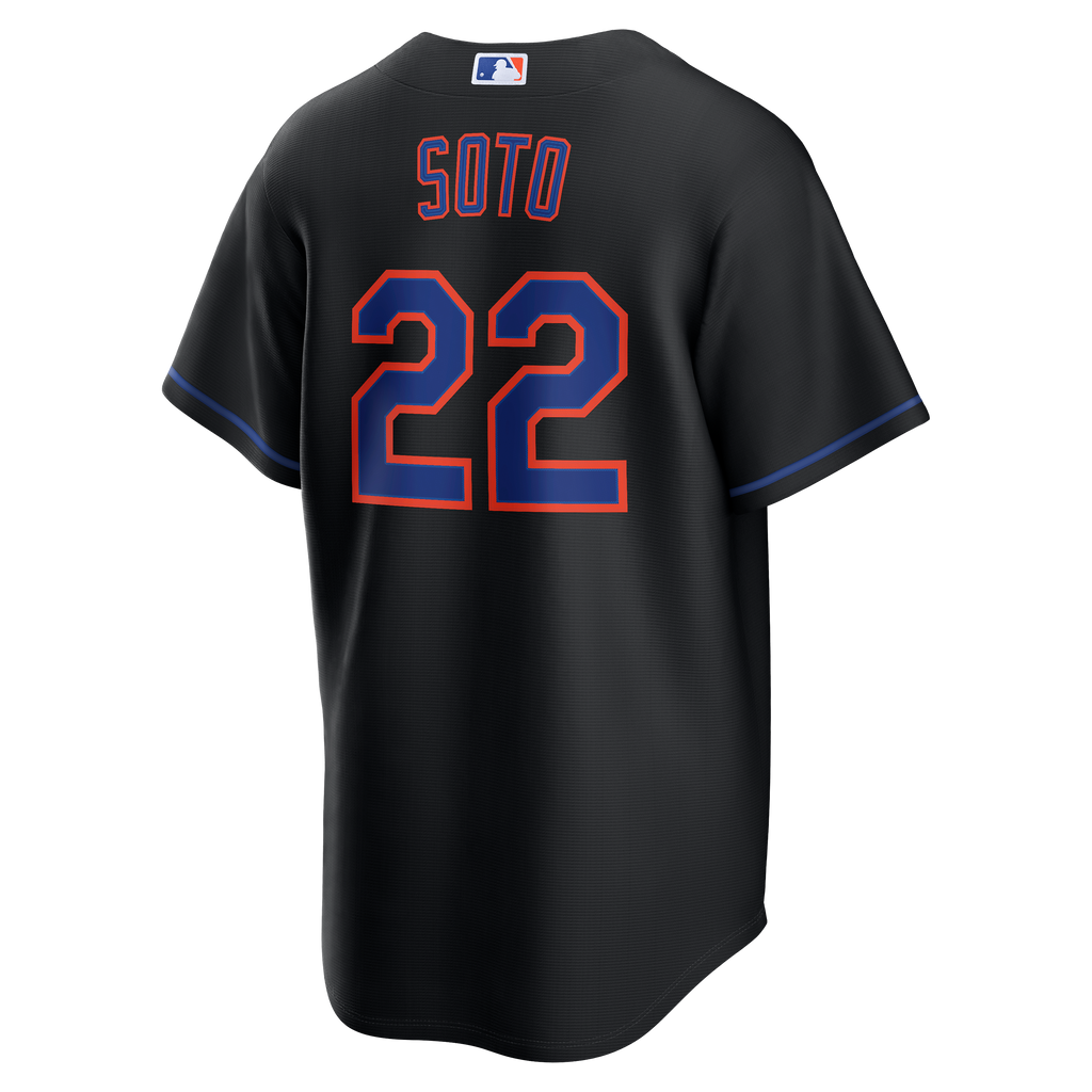 Men's New York Mets Juan Soto Nike Black Alternate Replica Jersey - 4