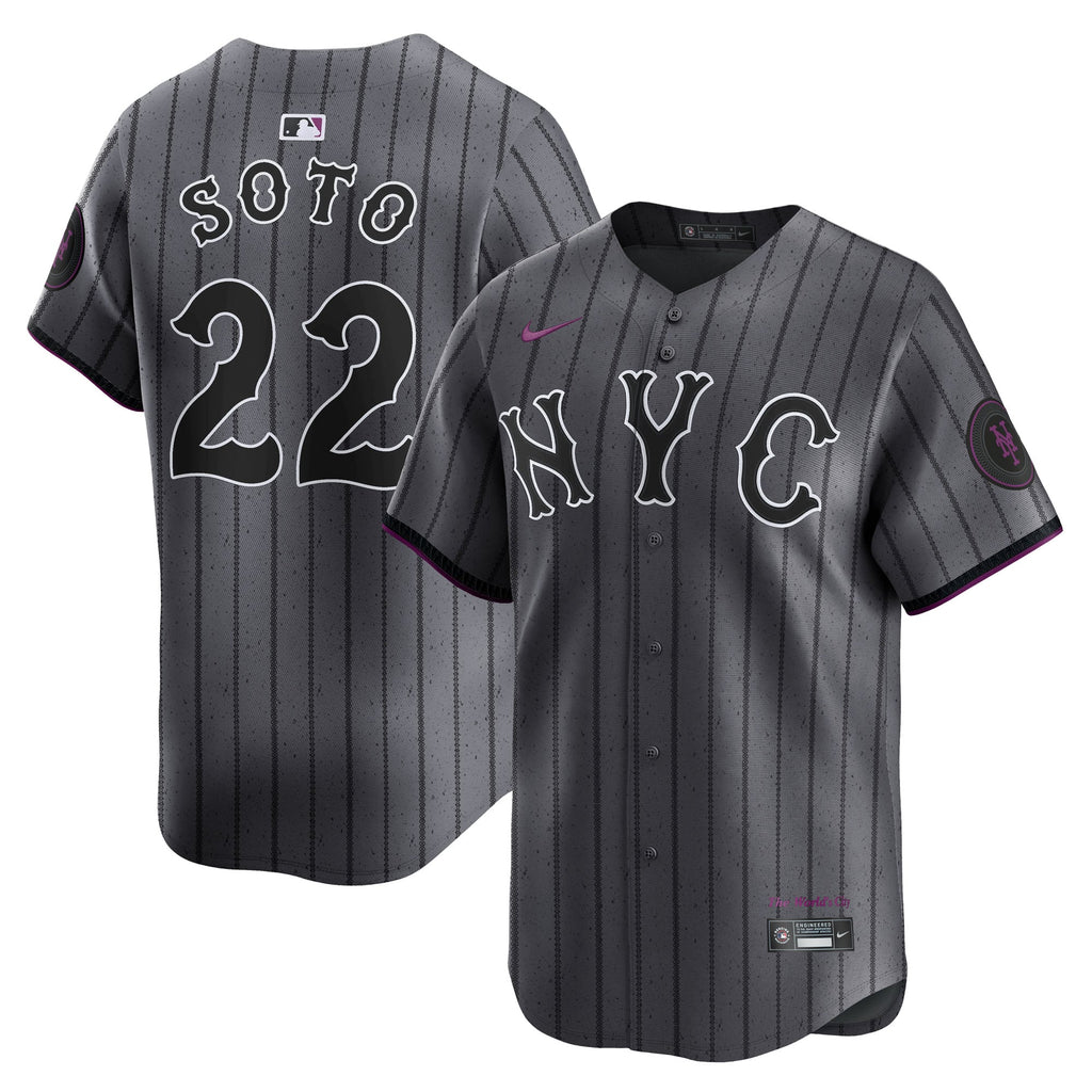 Men's New York Mets Juan Soto Nike Gray City Connect Limited Player Jersey - 2