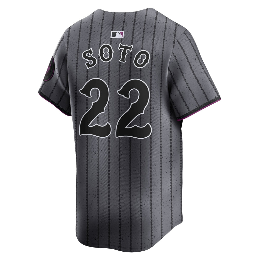 Men's New York Mets Juan Soto Nike Gray City Connect Limited Player Jersey - 4
