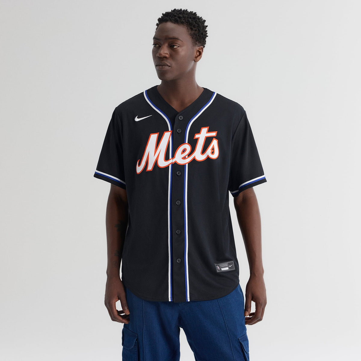 Men's New York Mets Juan Soto Nike Fashion Replica Black Out Jersey - 3