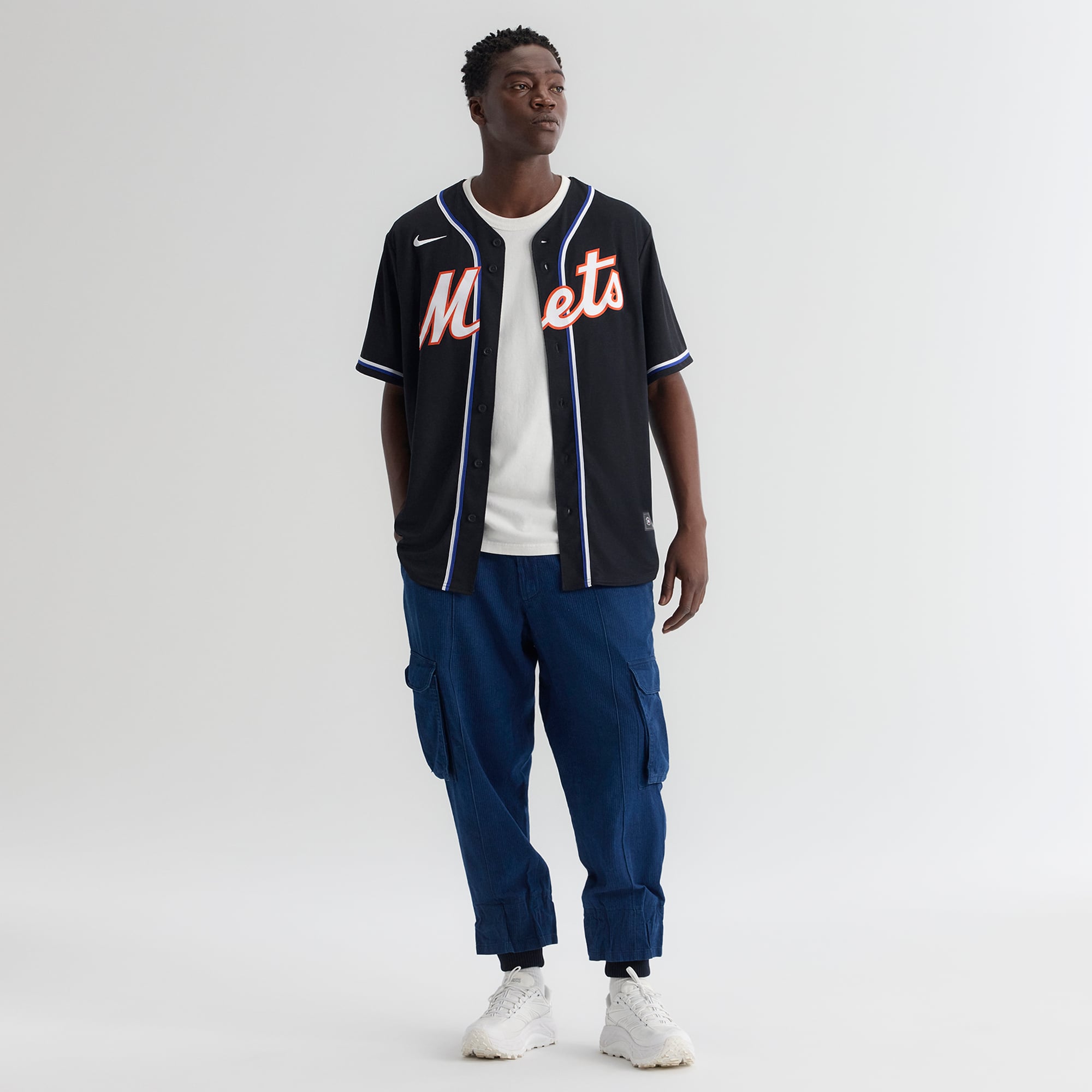 Men's New York Mets Juan Soto Nike Fashion Replica Black Out Jersey - 5