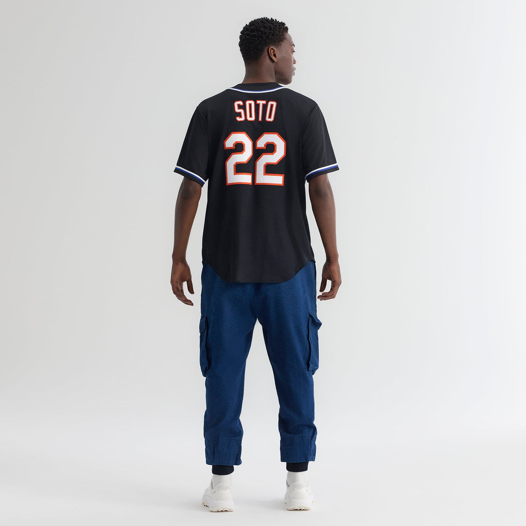 Men's New York Mets Juan Soto Nike Fashion Replica Black Out Jersey - 6