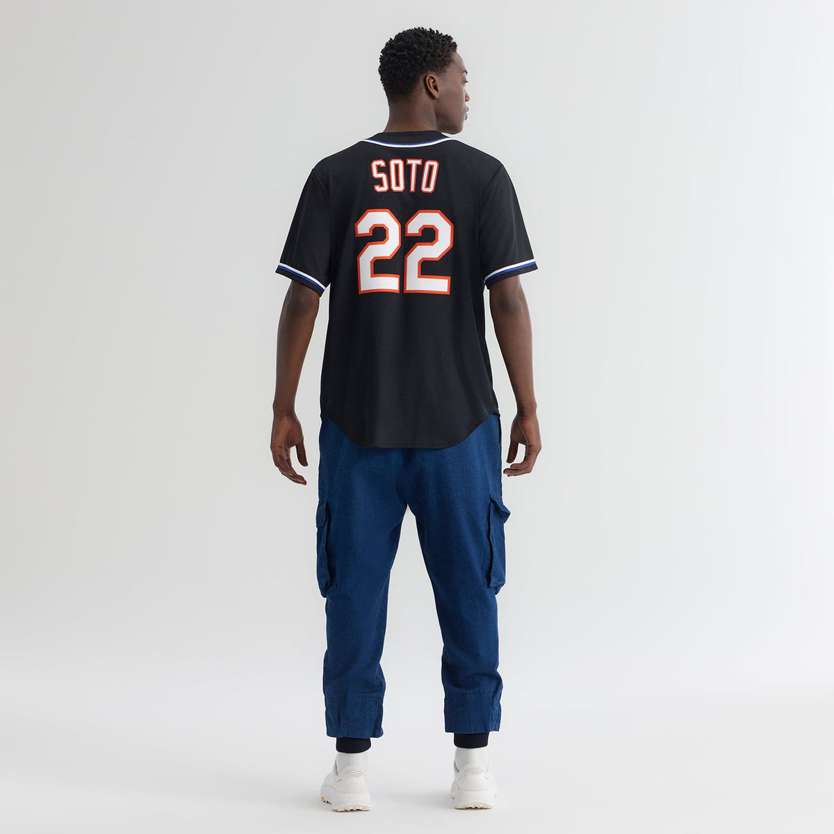 Men's New York Mets Juan Soto Nike Fashion Replica Black Out Jersey - 6