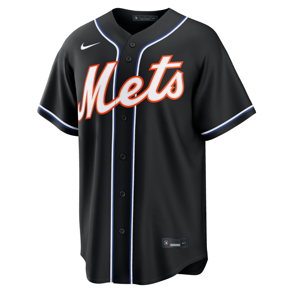 Men's New York Mets Juan Soto Nike Fashion Replica Black Out Jersey - 7