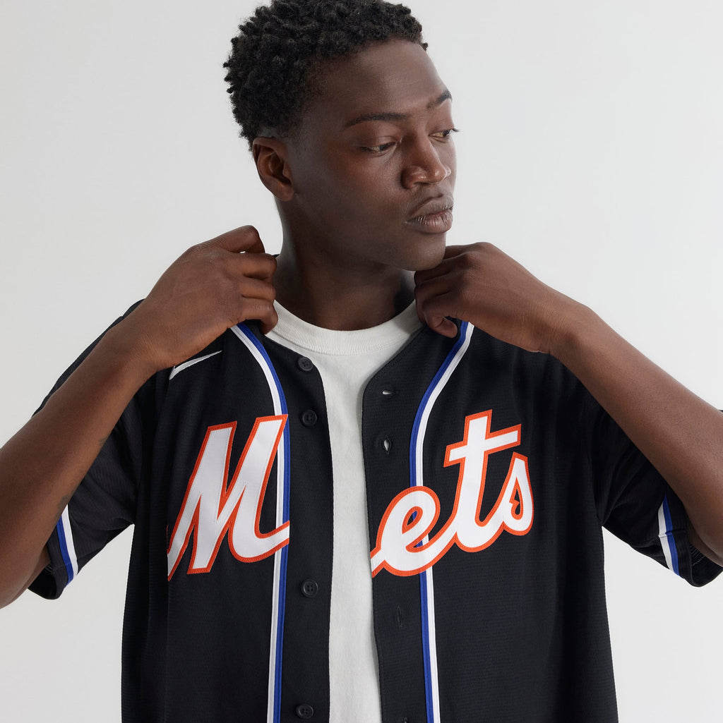 Men's New York Mets Juan Soto Nike Fashion Replica Black Out Jersey - 10