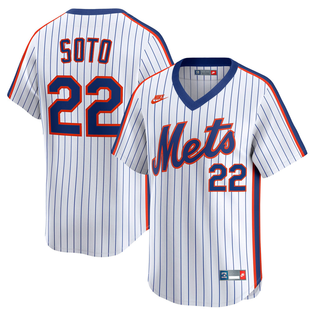 Men's New York Mets Juan Soto Nike White Cooperstown Collection Limited 40th Anniversary Jersey - 2