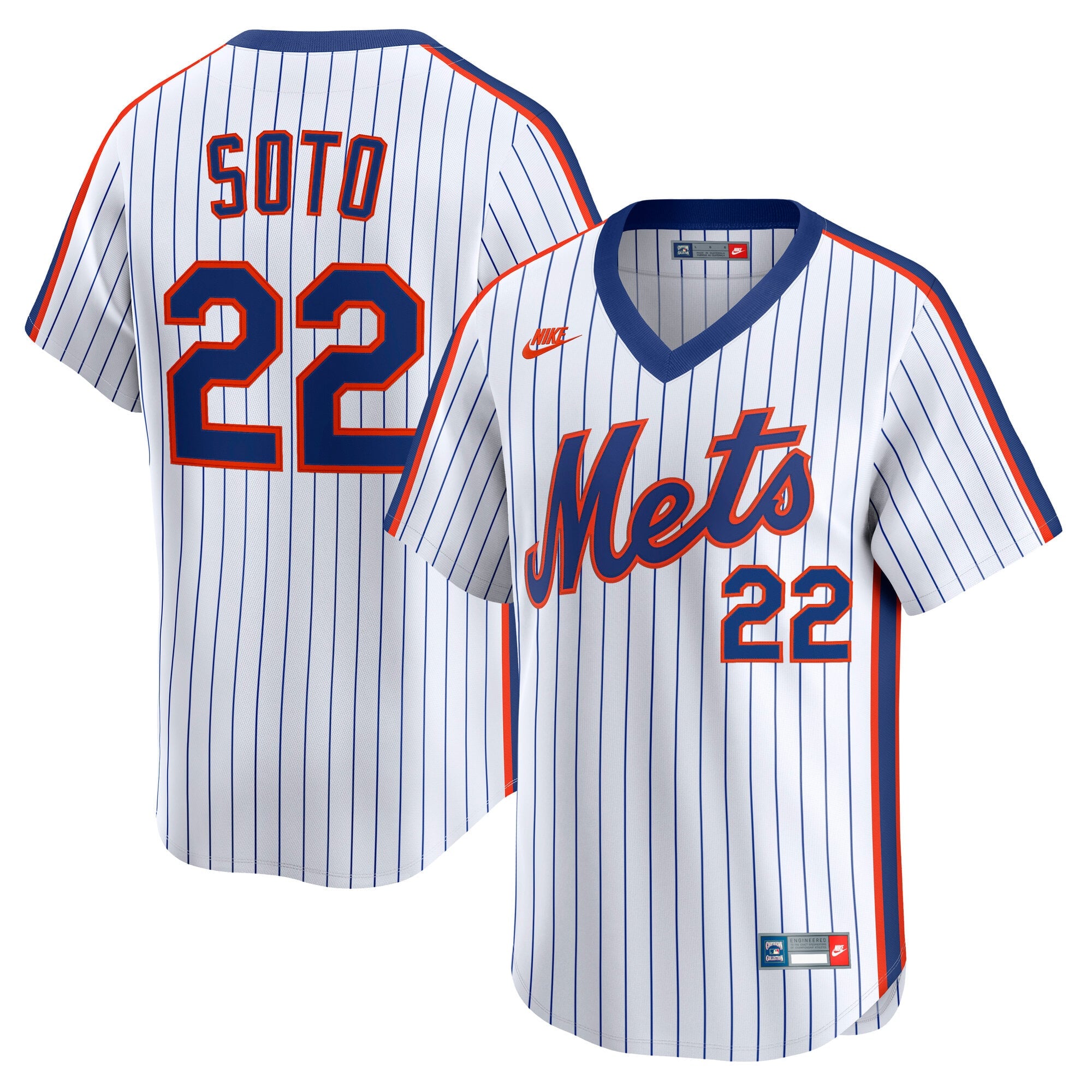 Men's New York Mets Juan Soto Nike White Cooperstown Collection Limited 40th Anniversary Jersey - 2