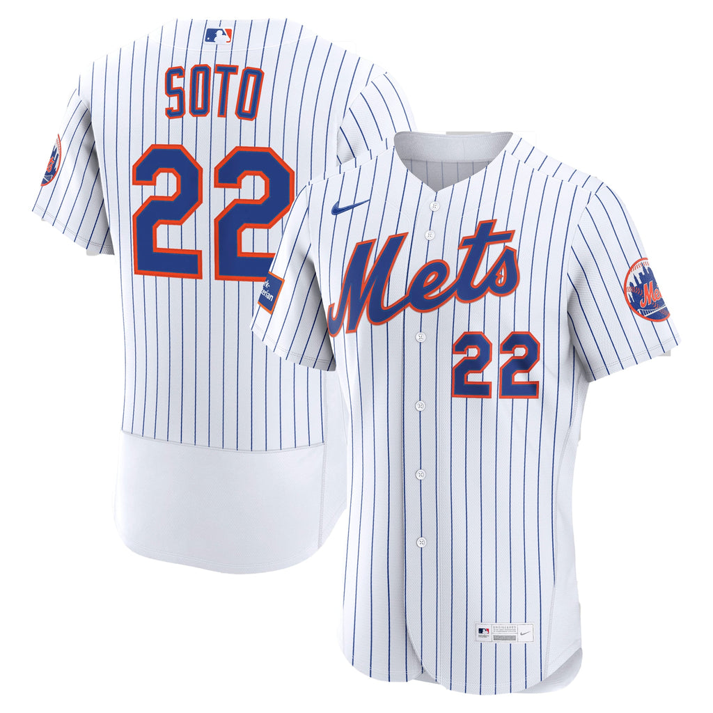 Men's New York Mets Juan Soto Nike White Home Authentic Sponsor Patch Jersey - 2