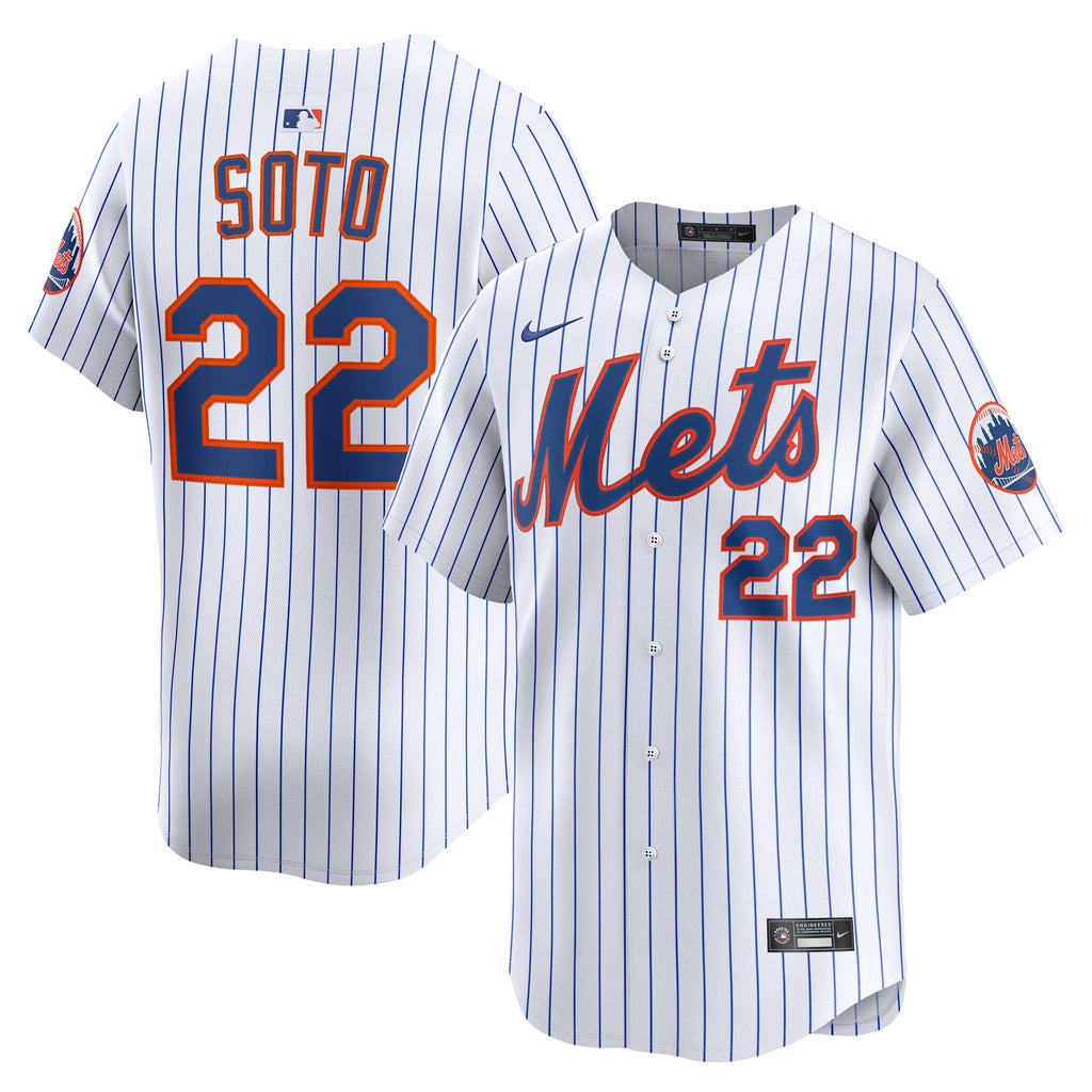 Men's New York Mets Nike White Home Limited Player Jersey - 2