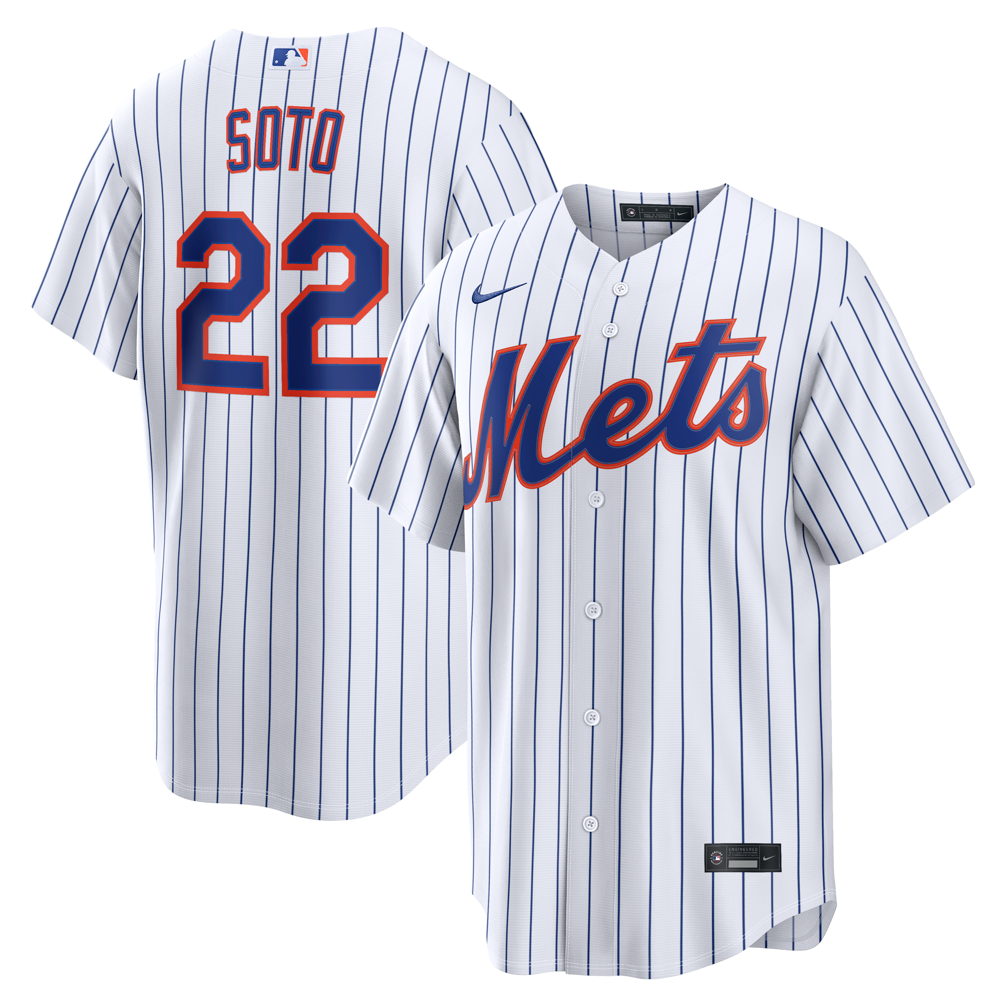 Men's New York Mets Juan Soto Nike White Home Replica Jersey