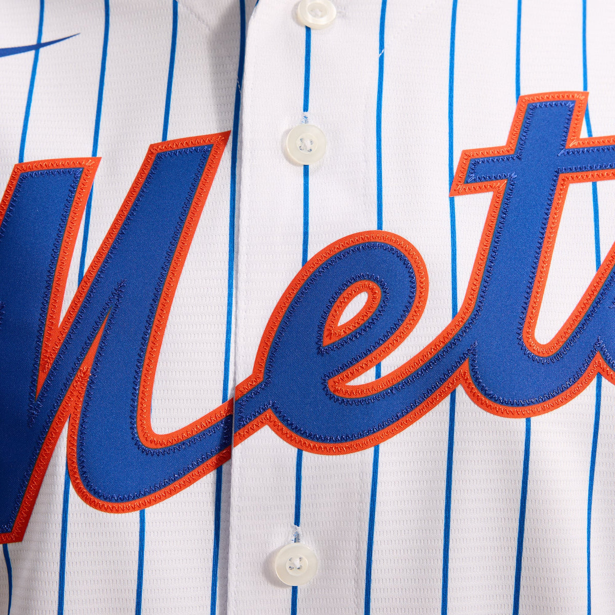 Men's New York Mets Nike White Home Replica Player Jersey - 12