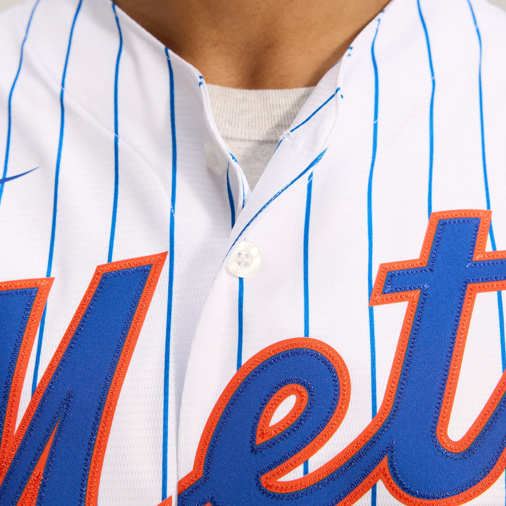 Men's New York Mets Nike White Home Replica Player Jersey - 14
