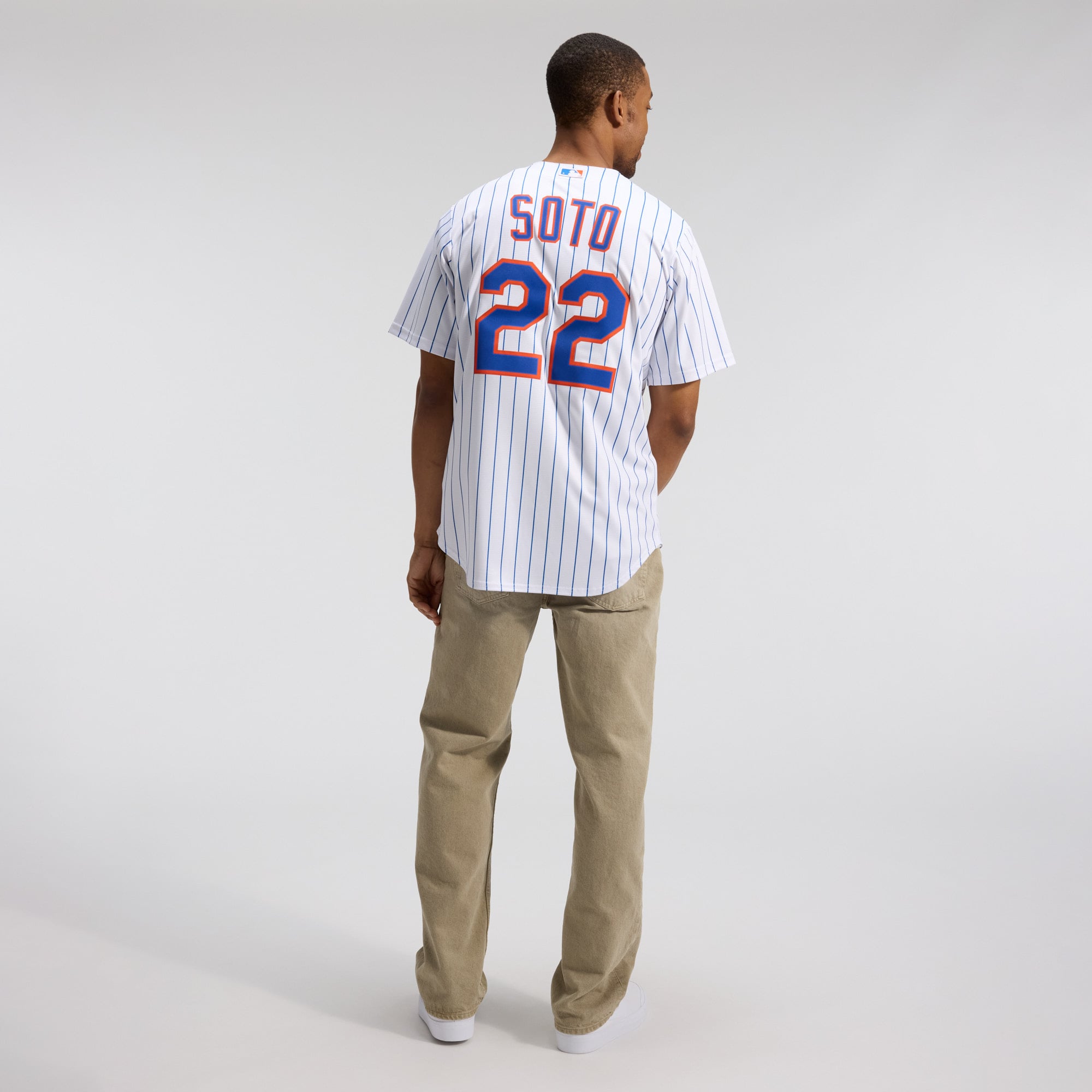Men's New York Mets Nike White Home Replica Player Jersey - 6