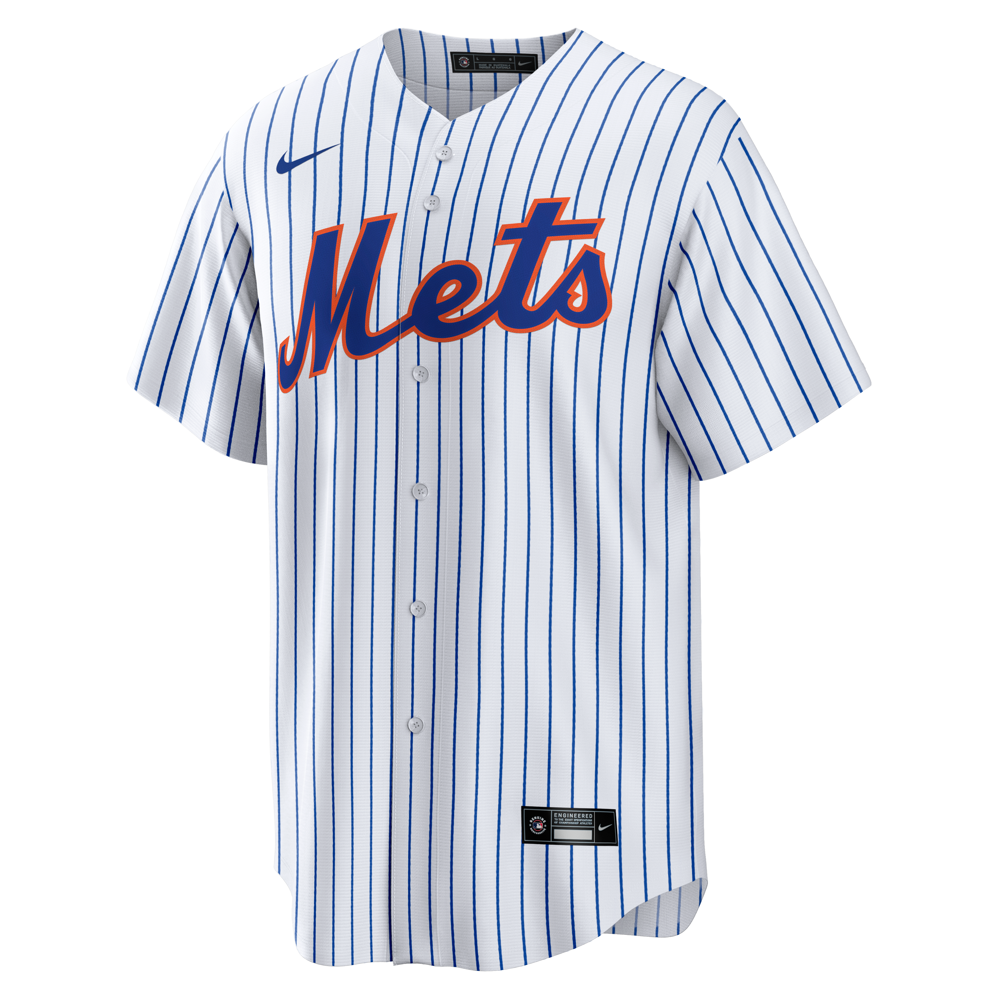 Men's New York Mets Nike White Home Replica Player Jersey - 7