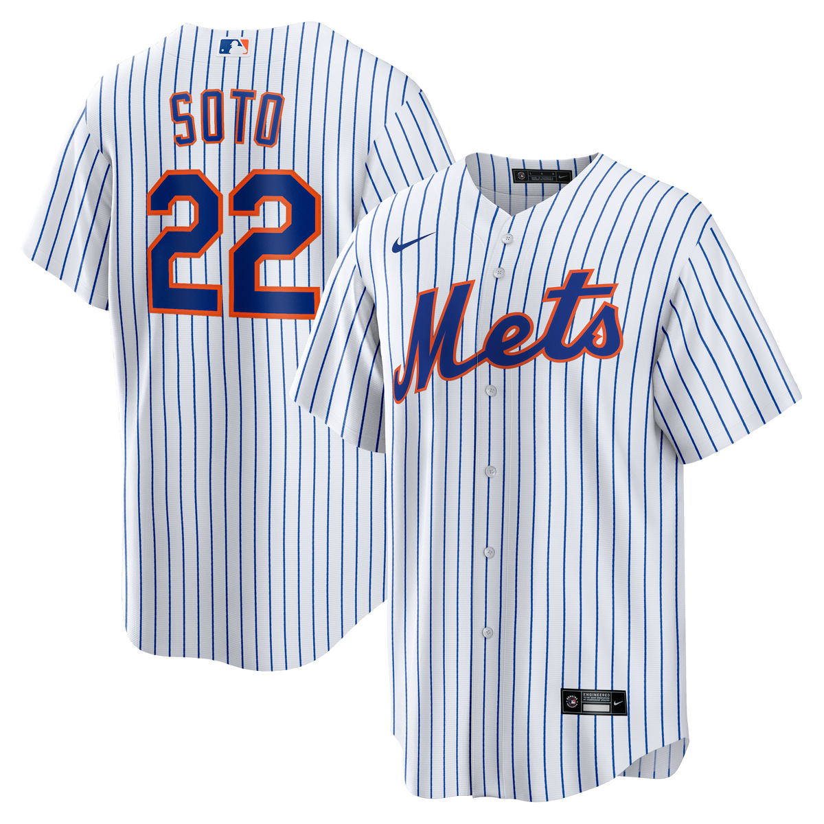 Men's New York Mets Nike White Home Replica Player Jersey