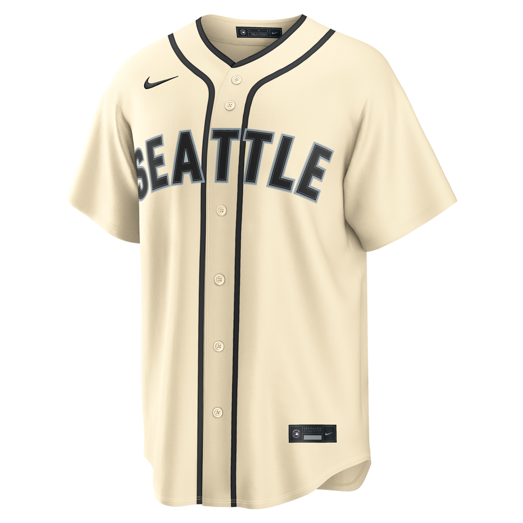 Men's Seattle Mariners Julio Rodríguez Nike Cream Alternate Replica Jersey - 3