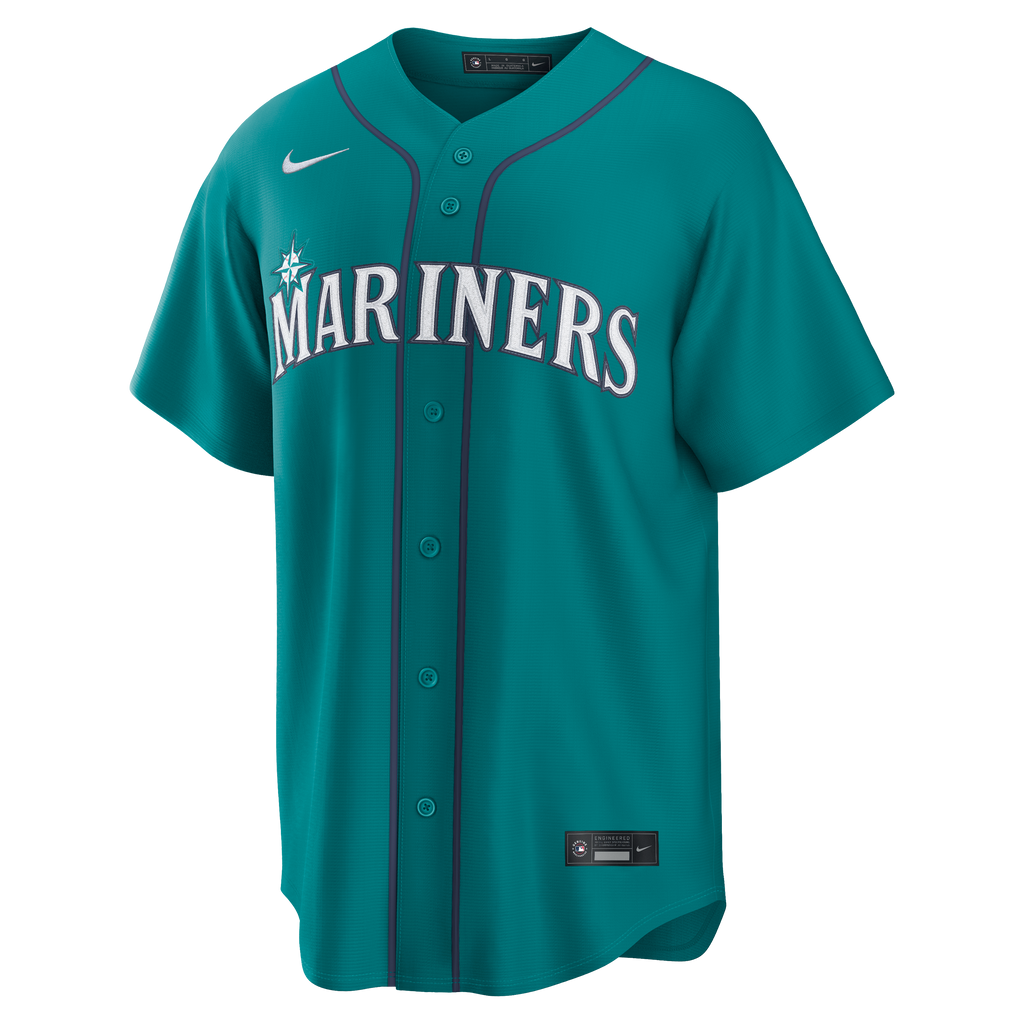 Men's Seattle Mariners Julio Rodríguez Nike Teal Alternate Replica Jersey - 3