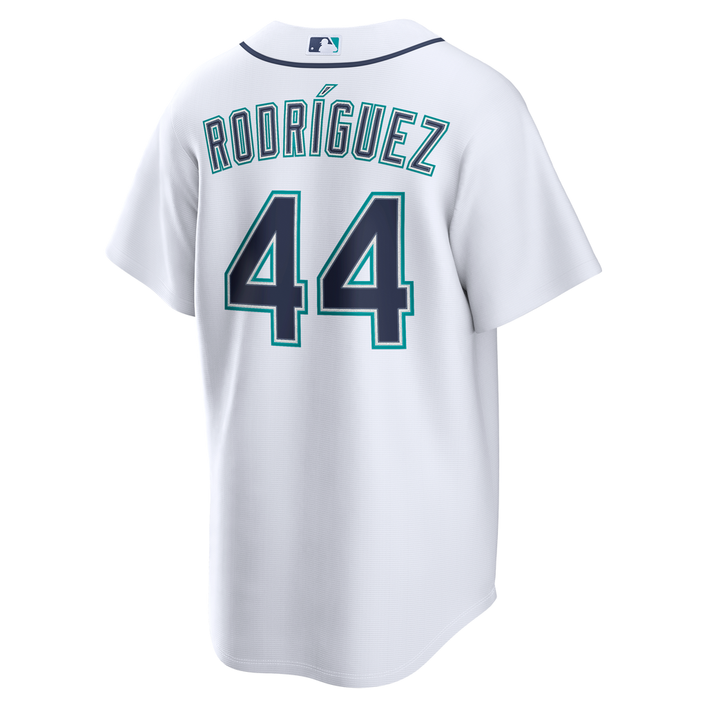Men's Seattle Mariners Julio Rodríguez Nike White Home Replica Jersey - 4