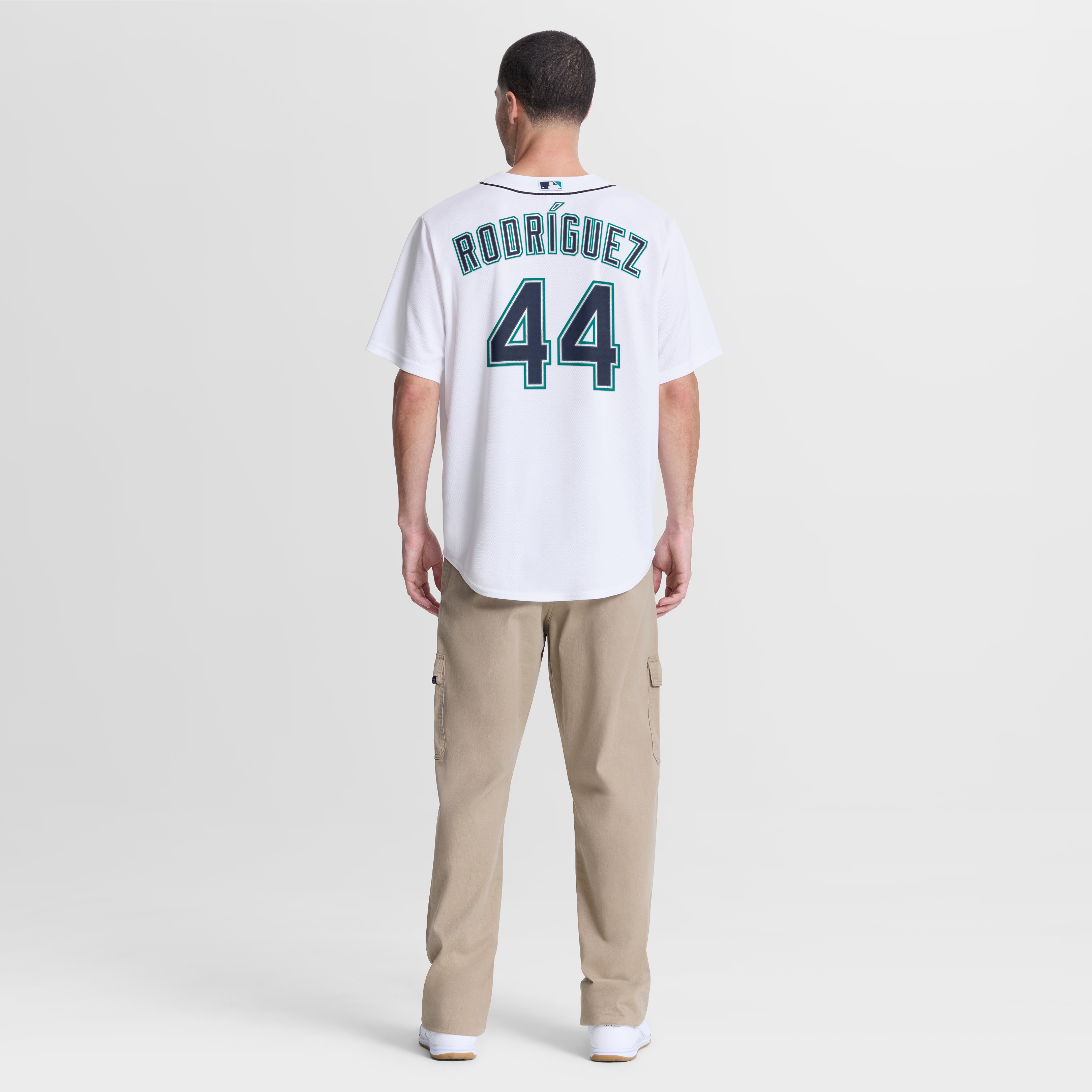 Men's Seattle Mariners Julio Rodríguez Nike White Home Replica Jersey - 6