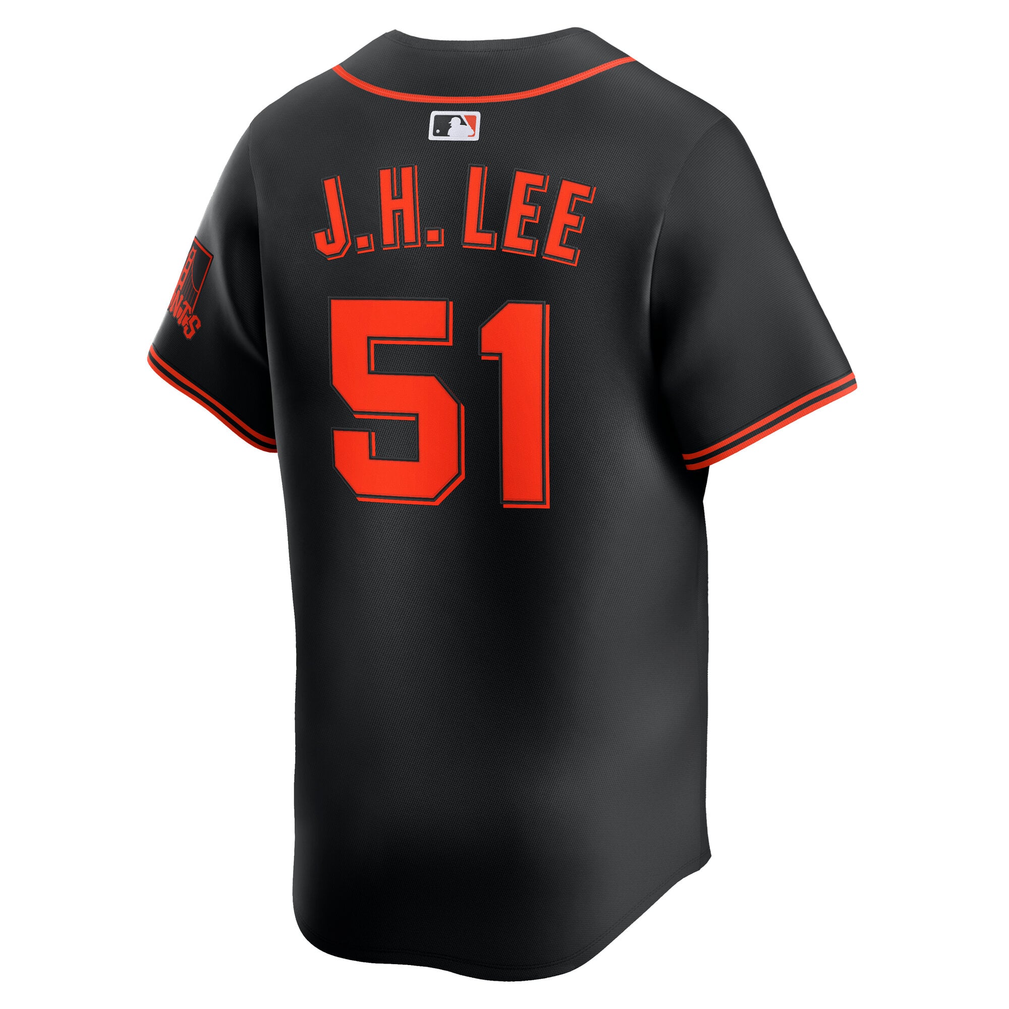 Men's San Francisco Giants Jung Hoo Lee Nike Black Alternate Limited Player Jersey - 4