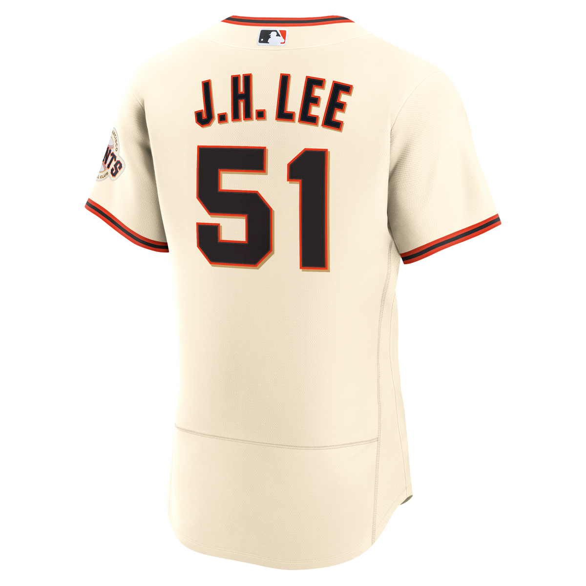 Men's San Francisco Giants Jung Hoo Lee Nike Cream Home Authentic Jersey - 4