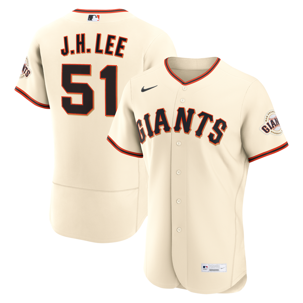 Men's San Francisco Giants Jung Hoo Lee Nike Cream Home Authentic Jersey