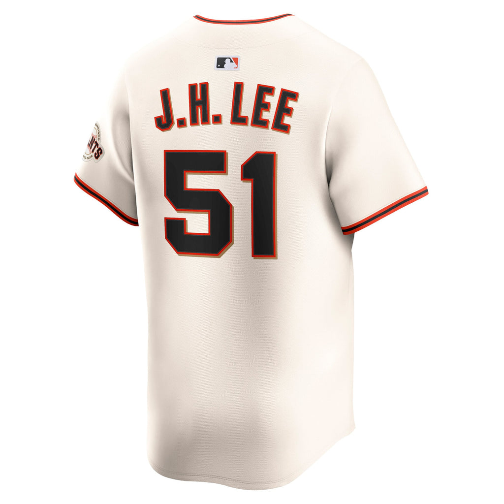 Men's San Francisco Giants Jung Hoo Lee Nike Cream Home Limited Player Jersey - 4