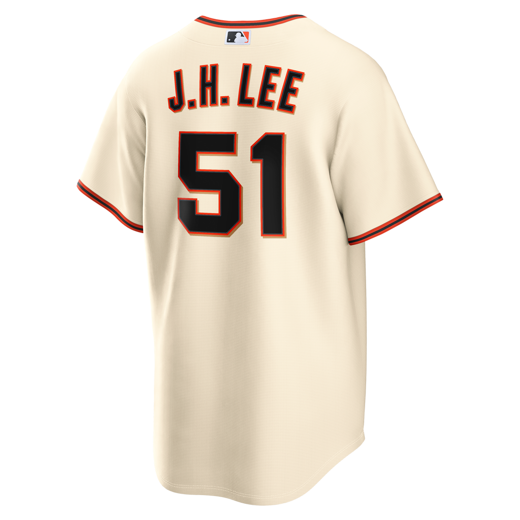 Men's San Francisco Giants Jung Hoo Lee Nike Cream Home Replica Jersey - 4