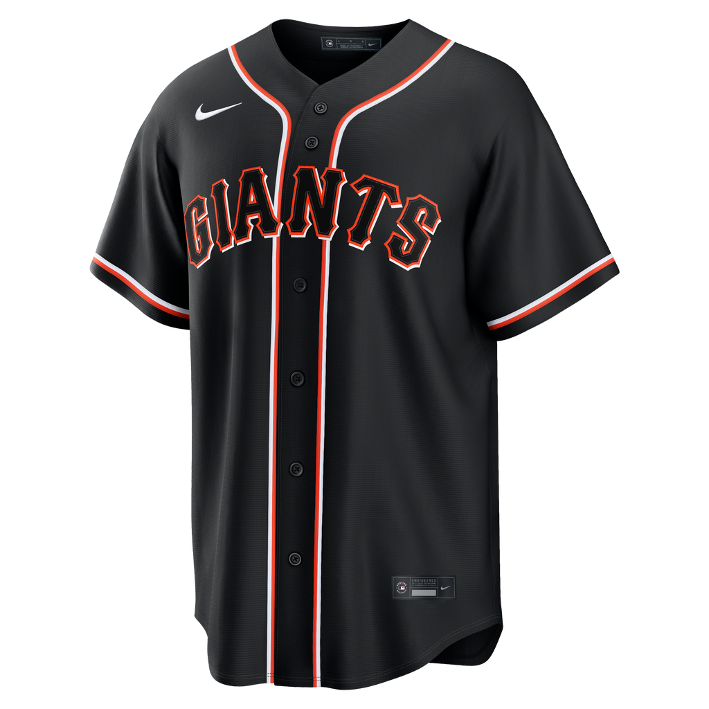 Men's San Francisco Giants Jung Hoo Lee Nike Fashion Replica Black Out Jersey - 7