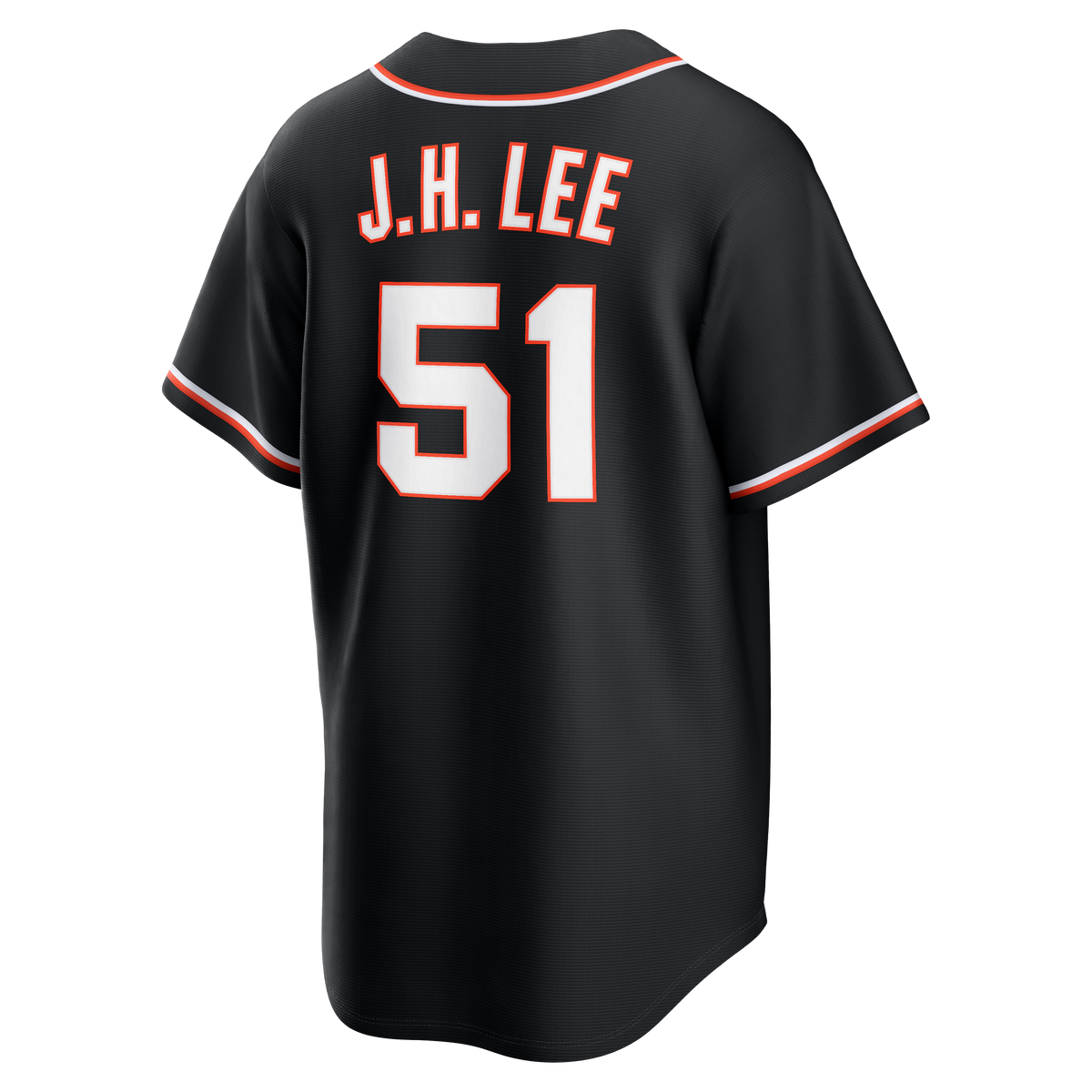 Men's San Francisco Giants Jung Hoo Lee Nike Fashion Replica Black Out Jersey - 8
