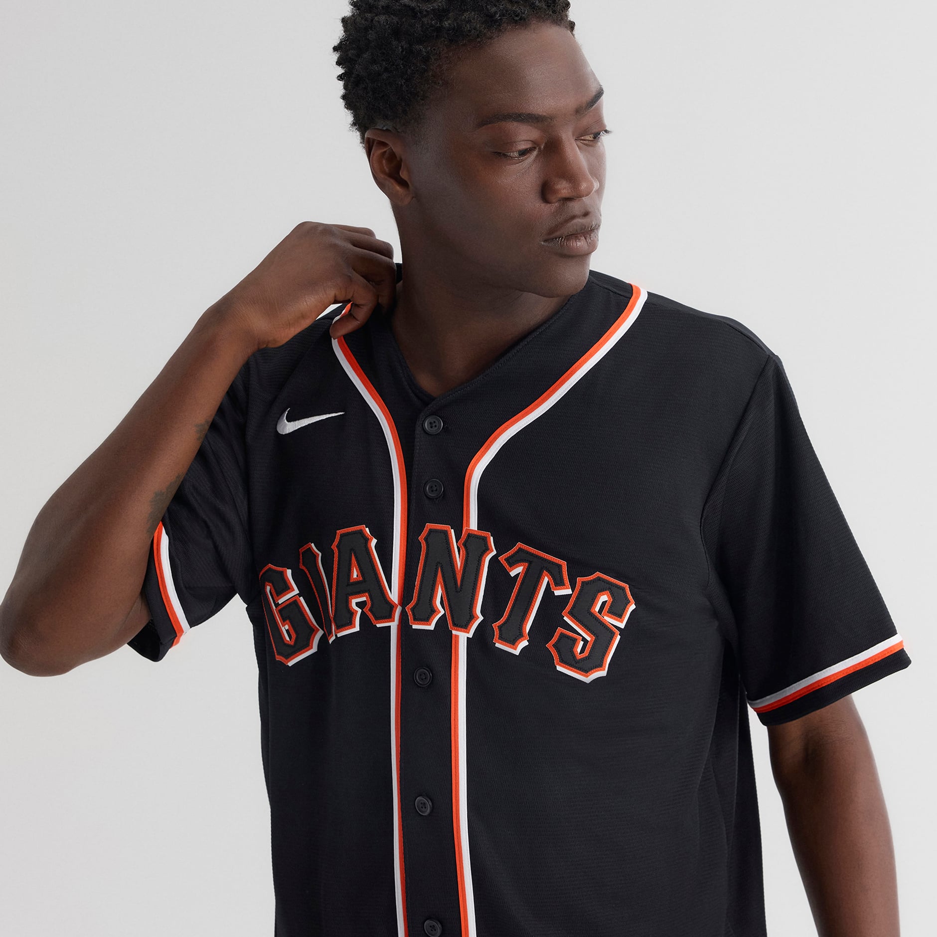 Men's San Francisco Giants Jung Hoo Lee Nike Fashion Replica Black Out Jersey - 10