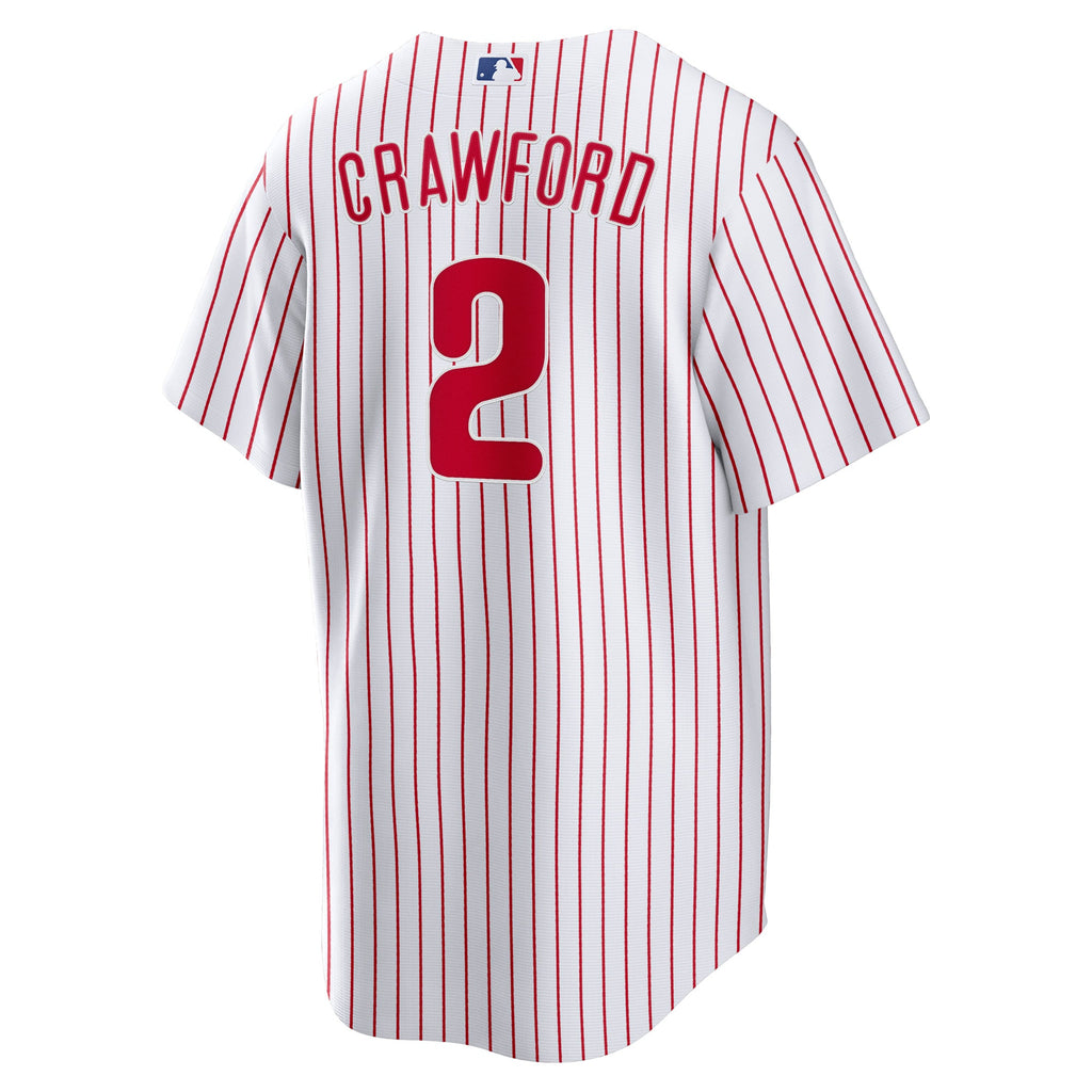 Men's Philadelphia Phillies Justin Crawford Nike White Home Replica Jersey - 4