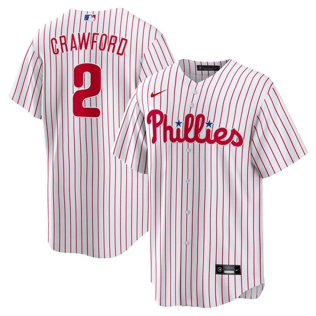 Men's Philadelphia Phillies Justin Crawford Nike White Home Replica Jersey